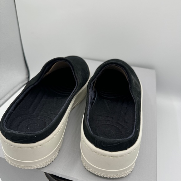 NWT Nike Air Force 1 Lover XX Black Suede Leather Slip On Mule Platform Sneakers - Picture 9 of 16